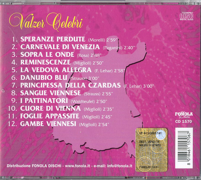 Compilation - Valzer Celebri CD 8018461157067