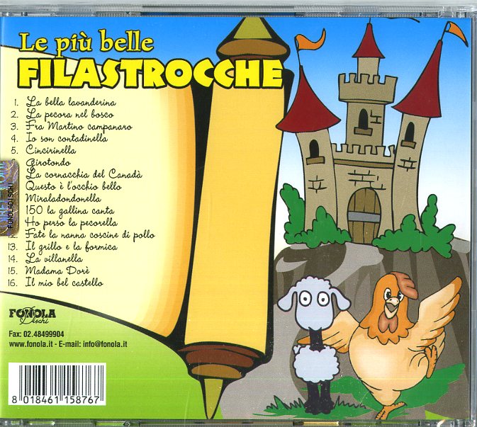 Compilation - Le Piu' Belle Filastrocche Cd 8018461158767