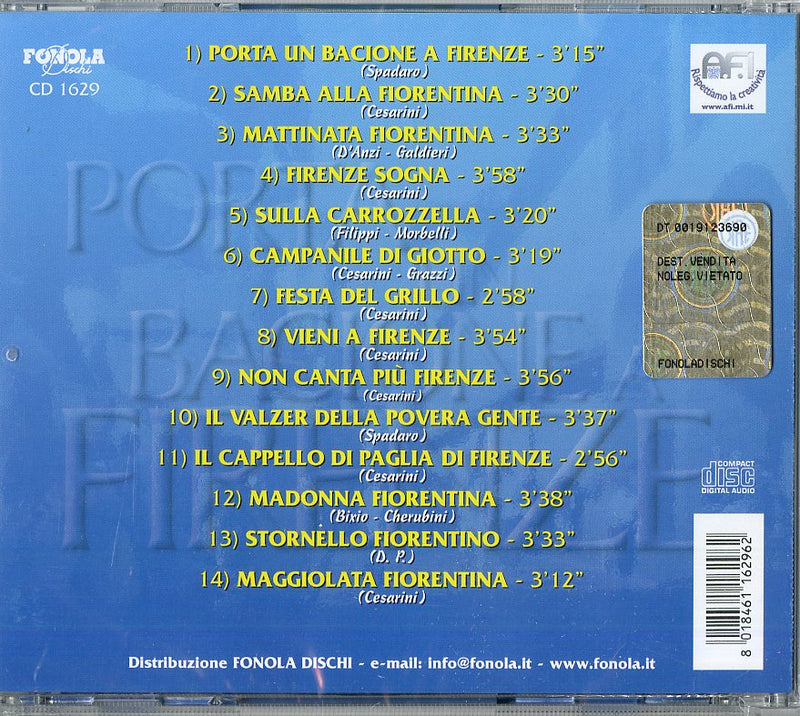 Compilation - Porta Un Bacione A Firenze Cd 8018461162962