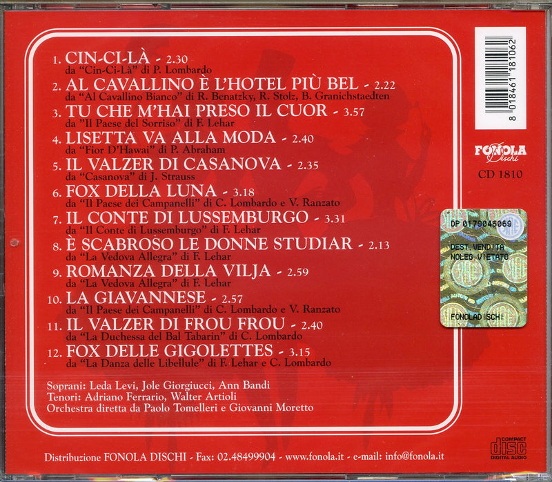 Compilation - Grandi Arie Da Operette Vol.1 Cd 8018461181062