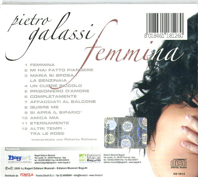 Galassi Pietro - Femmina Cd 8018461181260