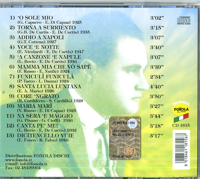 Gigli Beniamino - Beniamino Gigli Vol.2 Cd 8018461181567