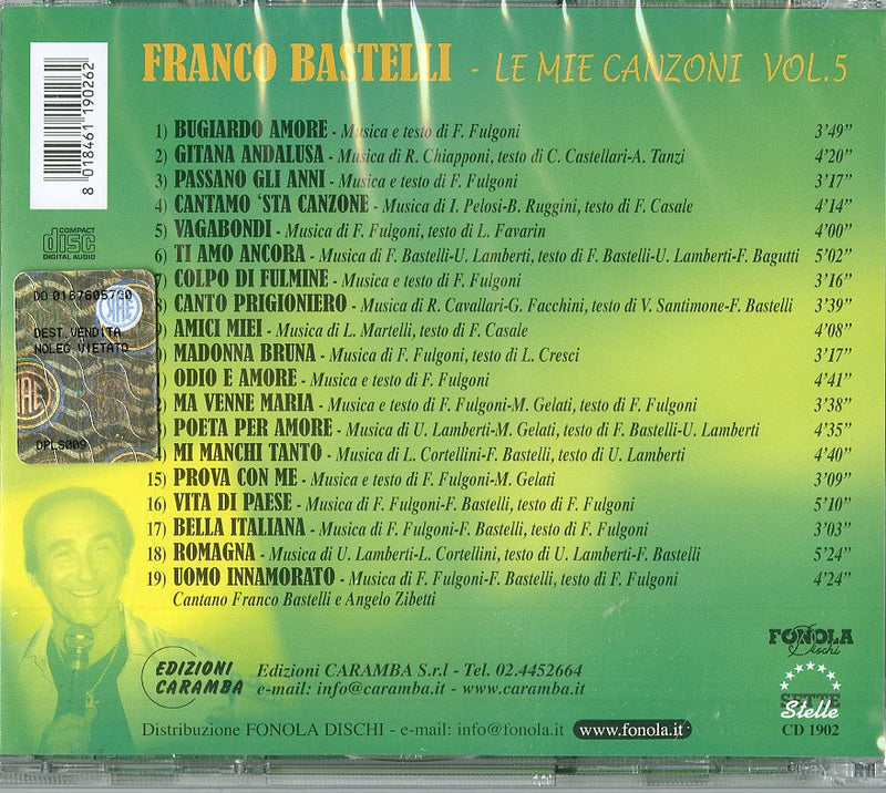 Bastelli Franco - Le Mie Canzoni Vol.5 Cd 8018461190262