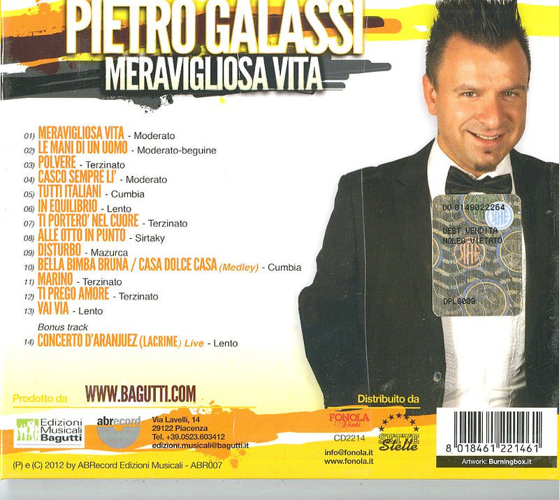 Galassi Pietro - Meravigliosa Vita Cd 8018461221461