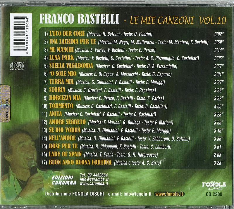 Bastelli Franco - Le Mie Canzoni V.10 Cd 8018461228064