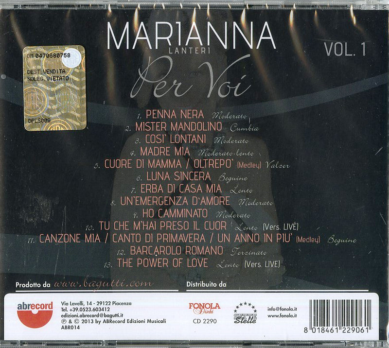 Marianna Lanteri - Per Voi Vol.1 Cd 8018461229061