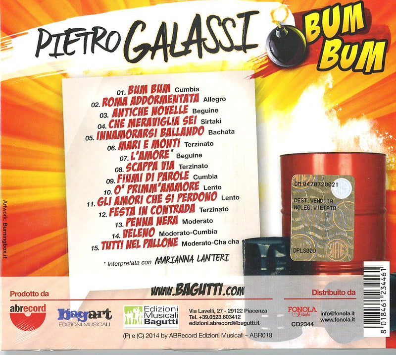 Galassi Pietro - Bum Bum Cd 8018461234461