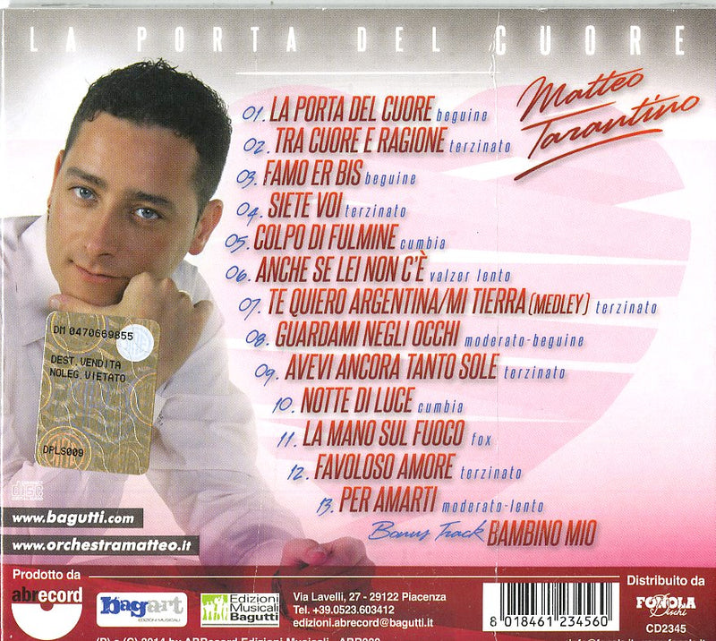 Tarantino Matteo - La Porta Del Cuore Cd 8018461234560