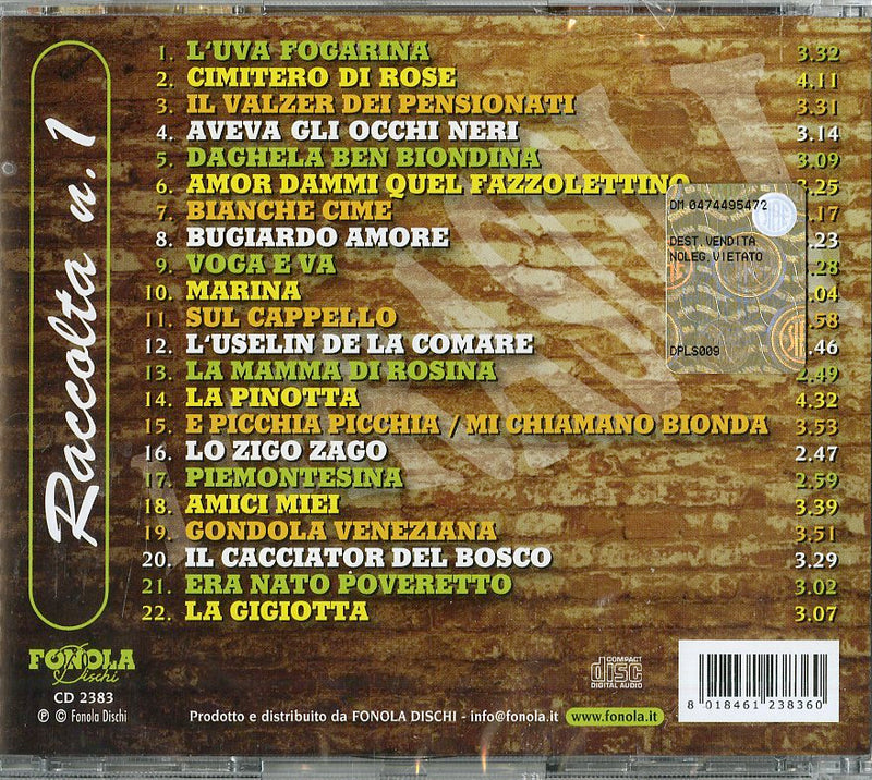 Girasoli I - Le Canzoni Di Casa Vol.1 Nostra Cd 8018461238360