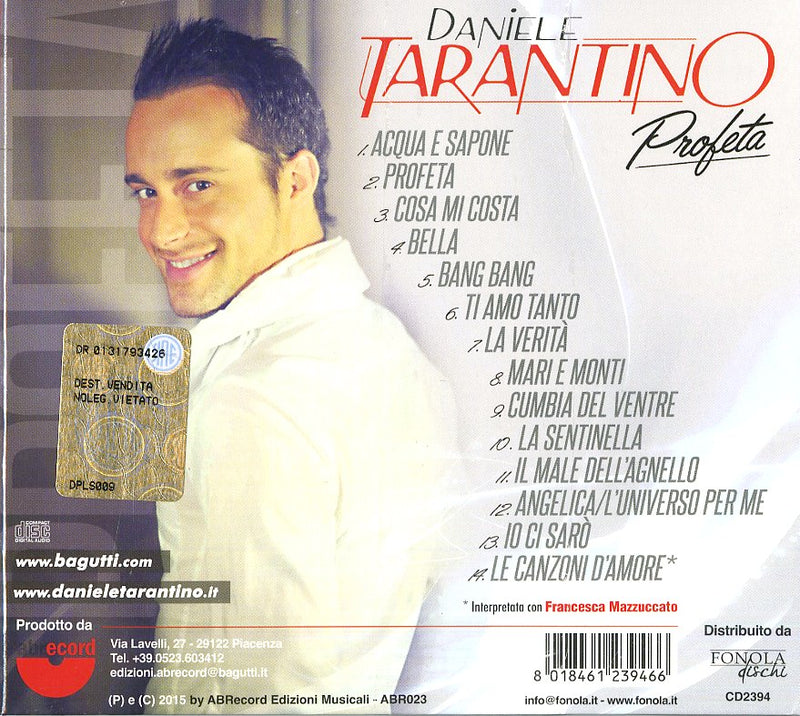 Tarantino Daniele - Profeta Cd 8018461239466