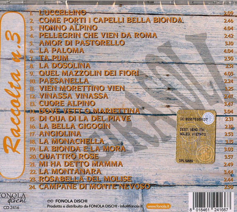 Girasoli I - Le Canzoni Di Casa Vol.3 Nostra Cd 8018461241667