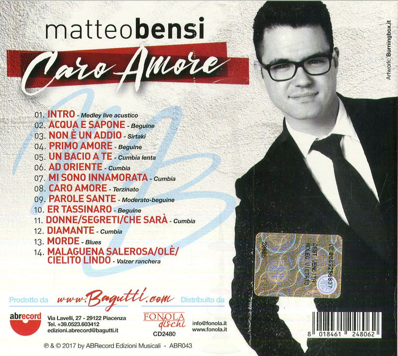 Bensi Matteo - Caro Amore Cd 8018461248062