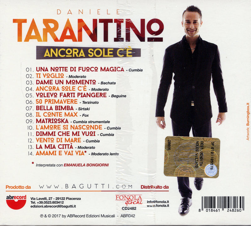 Tarantino Daniele - Ancora Sole C'E Cd 8018461248260