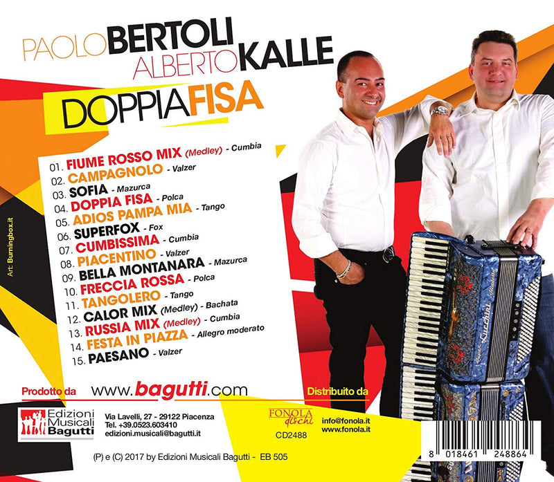 Bertoli Paolo E Kalle Alberto - Doppia Fisa Cd 8018461248864