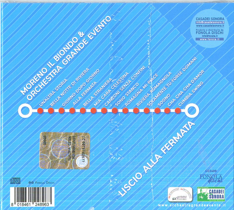 Moreno Il Biondo Orchestra Grande Evento - Liscio Alla Fermata Cd 8018461248963