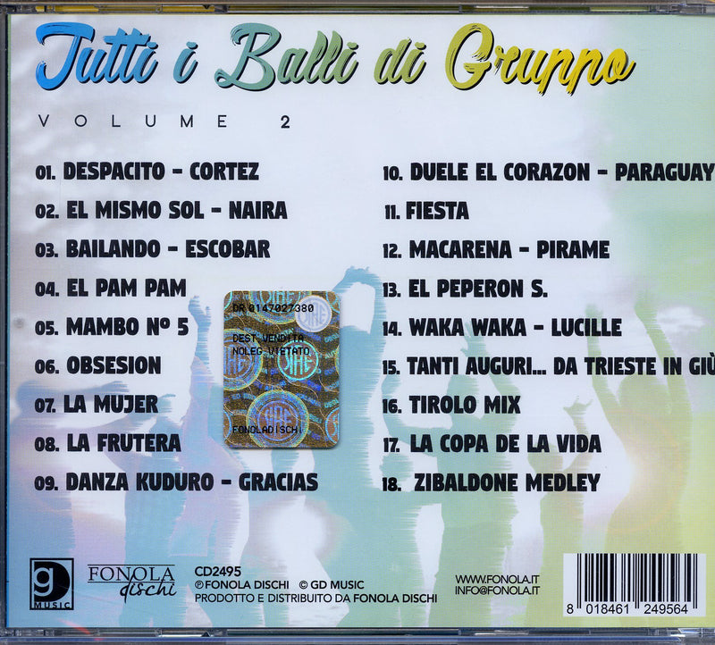 Compilation - Tutti I Balli Di Gruppo Vol.2 Cd 8018461249564