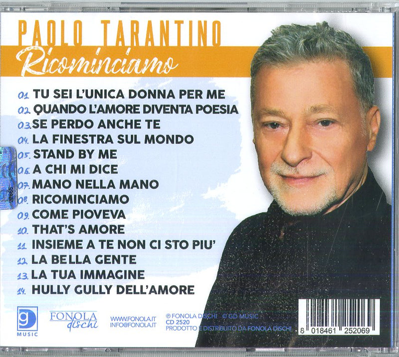 Tarantino Paolo - Ricominciamo Cd 8018461252069