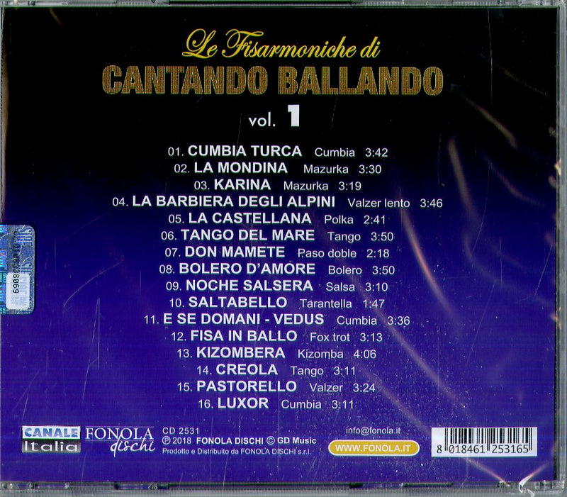 Compilation - Le Fisarmoniche Vol.1 Di Cantando Ballando Cd 8018461253165