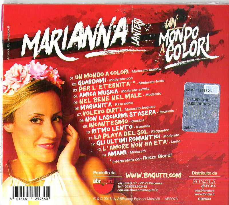 Marianna Lanteri - Un Mondo A Colori Cd 8018461254360