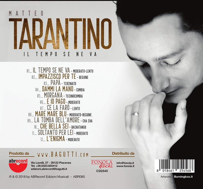 Tarantino Matteo - Il Tempo Se Ne Va Cd 8018461254568