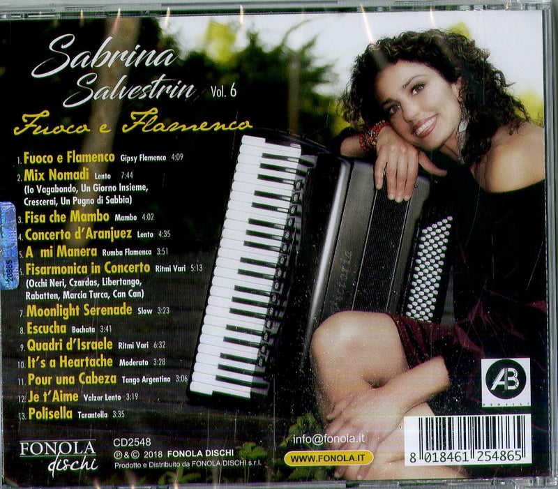 Salvestrin Sabrina - Fuoco E Flamenco - Vol.6 Cd 8018461254865