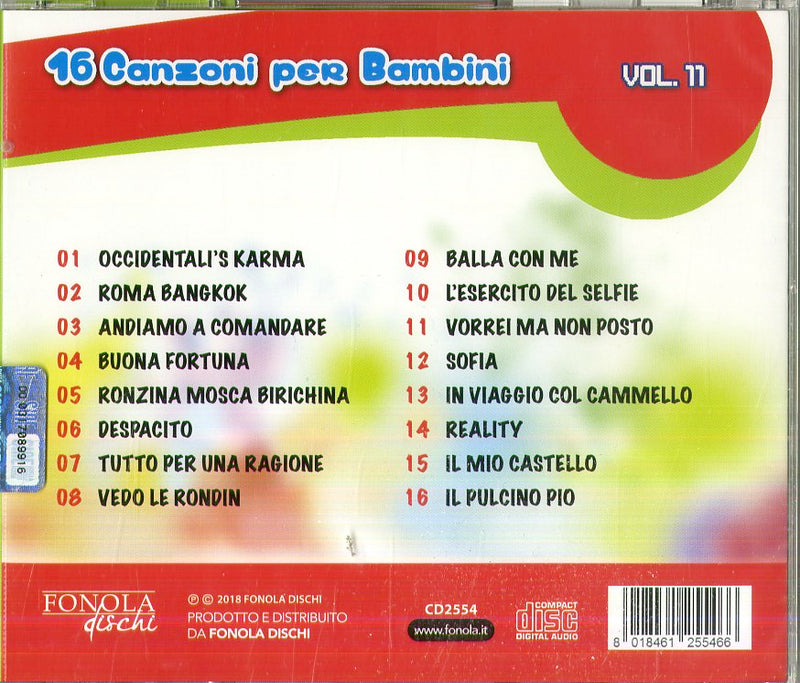 Compilation - 16 Canzoncine Vol.11 Occidentali'S Karma Cd 8018461255466