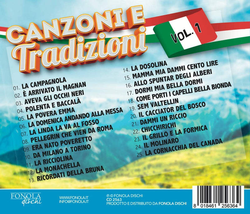 Compilation - Canzoni E Tradizioni Vol.1 Cd 8018461256364