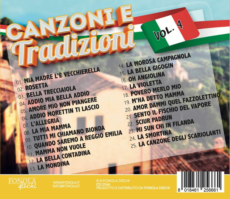 Compilation - Canzoni E Tradizioni Vol.4 Cd 8018461256661