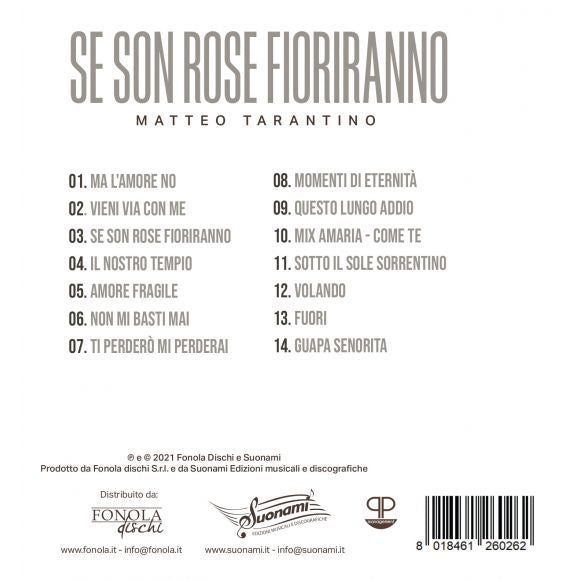 Tarantino Matteo - Se Son Rose Fioriranno Cd 8018461260262
