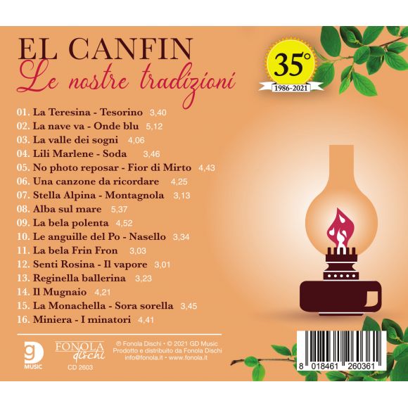 El Canfin - Le Nostre Tradizioni Cd 8018461260361