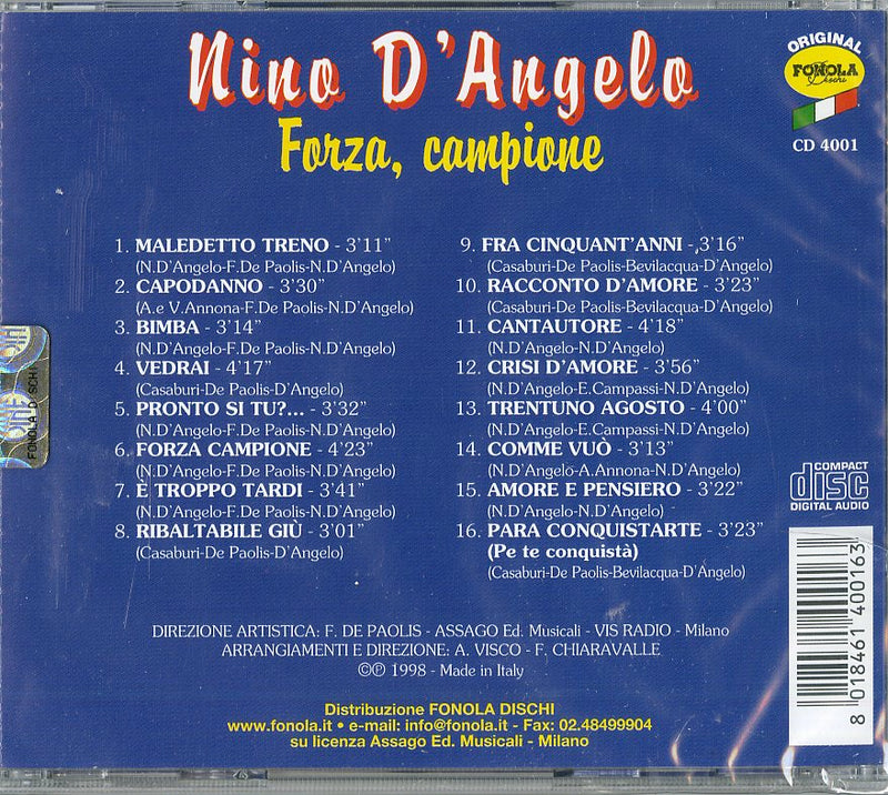 D'Angelo Nino - Forza Campione Cd 8018461400163