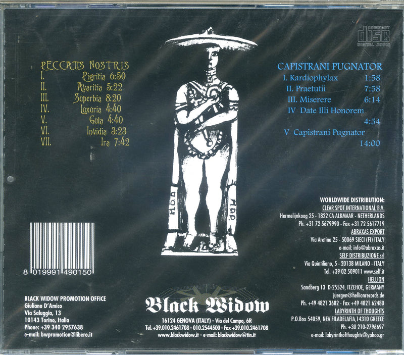 Black The - Peccatis Nostris / Capistrani Pugnator Cd (2 Album In 1 Cd) Cd 8019991490150