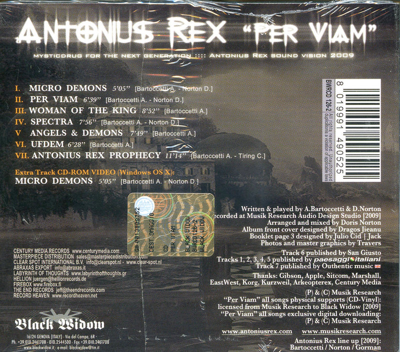 Rex Antonius - Per Viamcd Digipack Cd 8019991490525