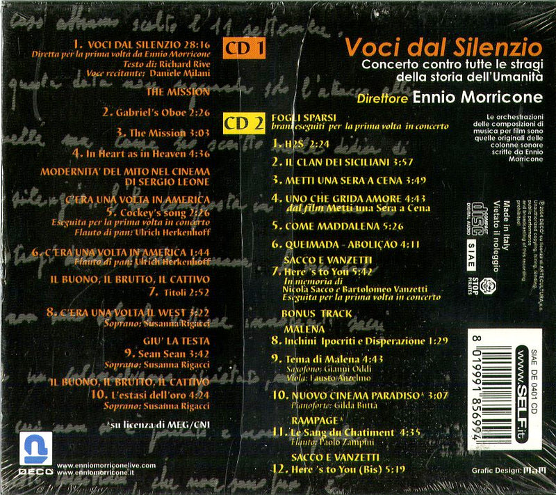 Morricone Ennio - Voci Dal Silenzio Cd 8019991856994