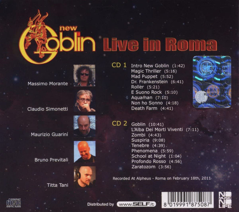 New Goblin - Live In Roma CD 8019991875087