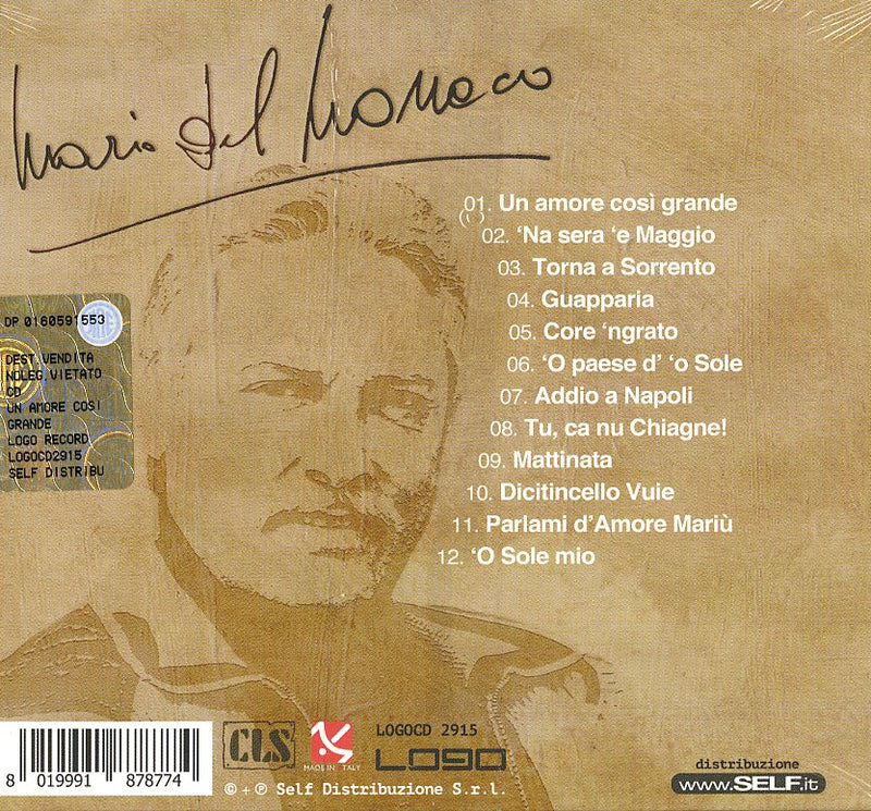 Del Monaco Mario - Un Amore Cosi' Grande Cd 8019991878774