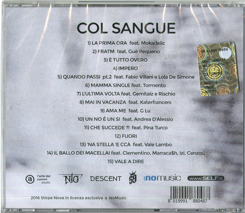 Nto' - Col Sangue Cd 8019991880487