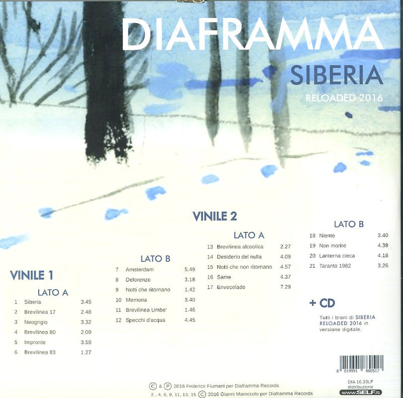 Diaframma - Siberia (Reloaded 2016 2Lp+Cd) Lp 8019991880517