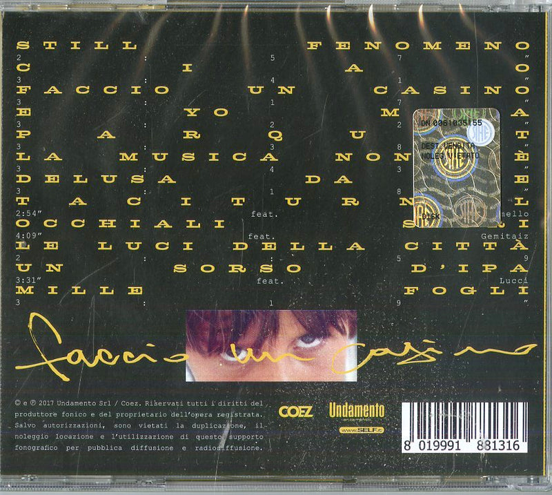 Coez - Faccio Un Casino Cd 8019991881316