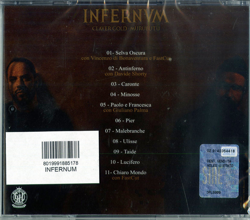 Claver Gold & Murubutu - Infernum Cd 8019991885178