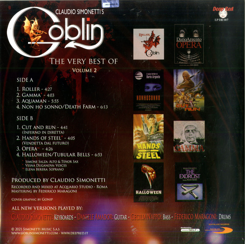 Simonetti' S Claudio, Goblin - The Very Best Of Vol.2 Lp 8019991886656