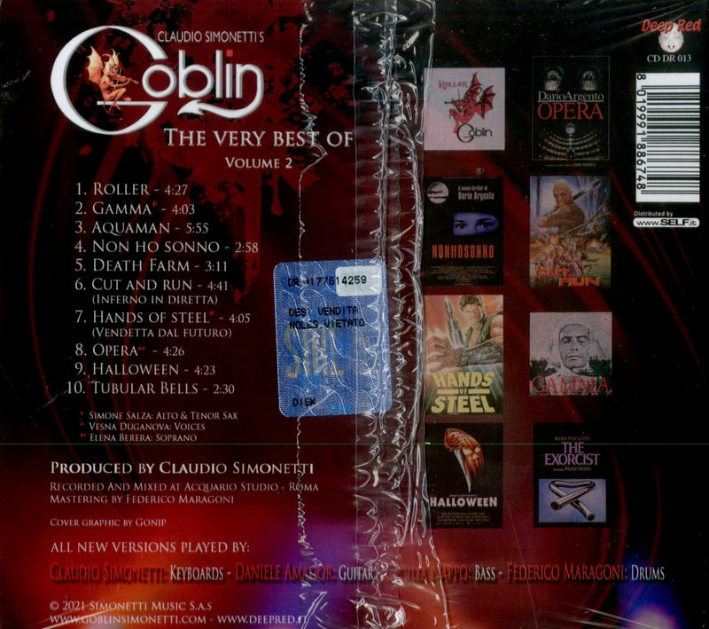 Simonetti' S Claudio, Goblin - The Very Best Of Vol.2 Cd 8019991886748