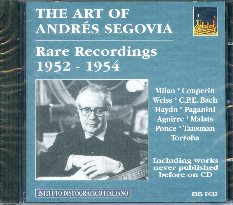 Segovia Andres (Chitarra) - The Art Of A.Segovia 1952-1854 (Passacaglia,Fantasia,Siciliana...) Cd 8021945001145