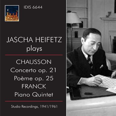 Jascha Heifetz - Jascha Heifetz Plays Chausson Franck Cd 8021945002623