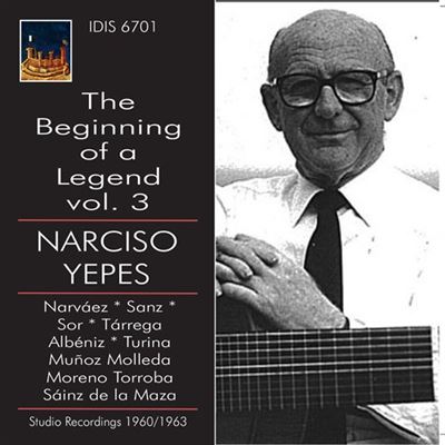 Narciso Yepes, Chita - N.Yepes: The Beginning Of A Legend,Vol.3 Cd 8021945003101