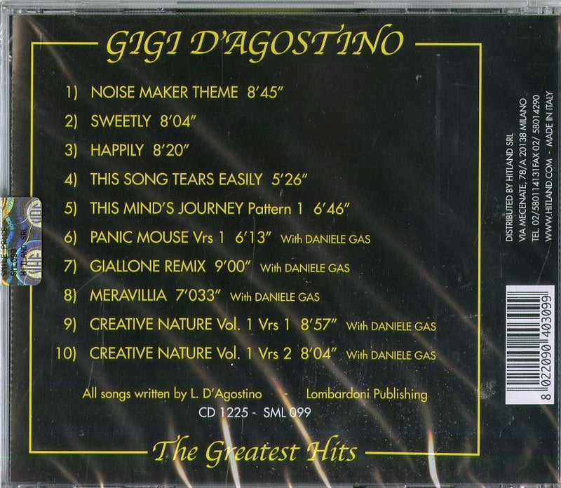 D'Agostino Gigi - The Greatest Hits Cd 8022090403099