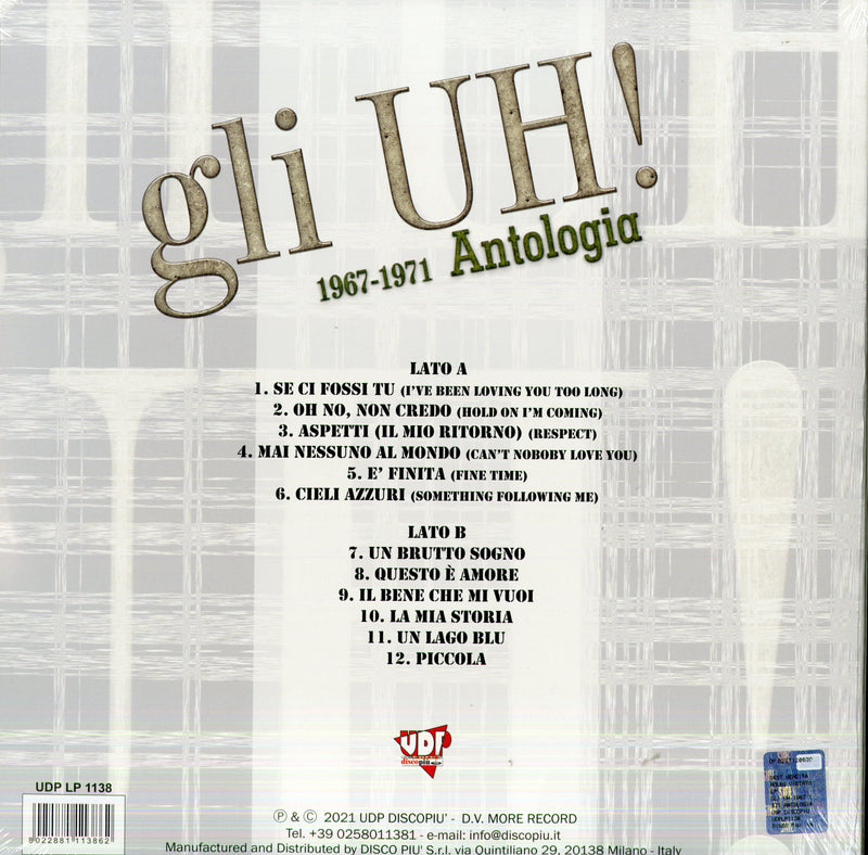 Gli Uh - 1967-1971 Antologia (Gatefold 180 Gr. Vinyl Blue Transparent Ltd ) (Rsd 21) Lp 8022881113862