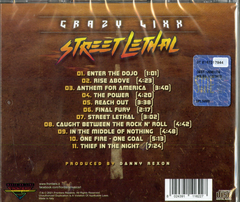 Crazy Lixx - Street Lethal Cd 8024391116227