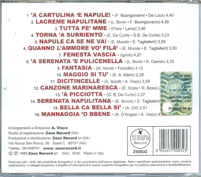 Sacco Giulietta - A Cartulina E Napule Cd 8024631000323