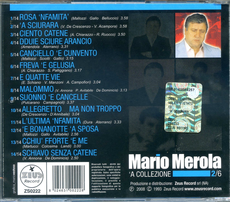 Merola Mario - 'A Sciurara 'A Collezione 2/6 Cd 8024631002228